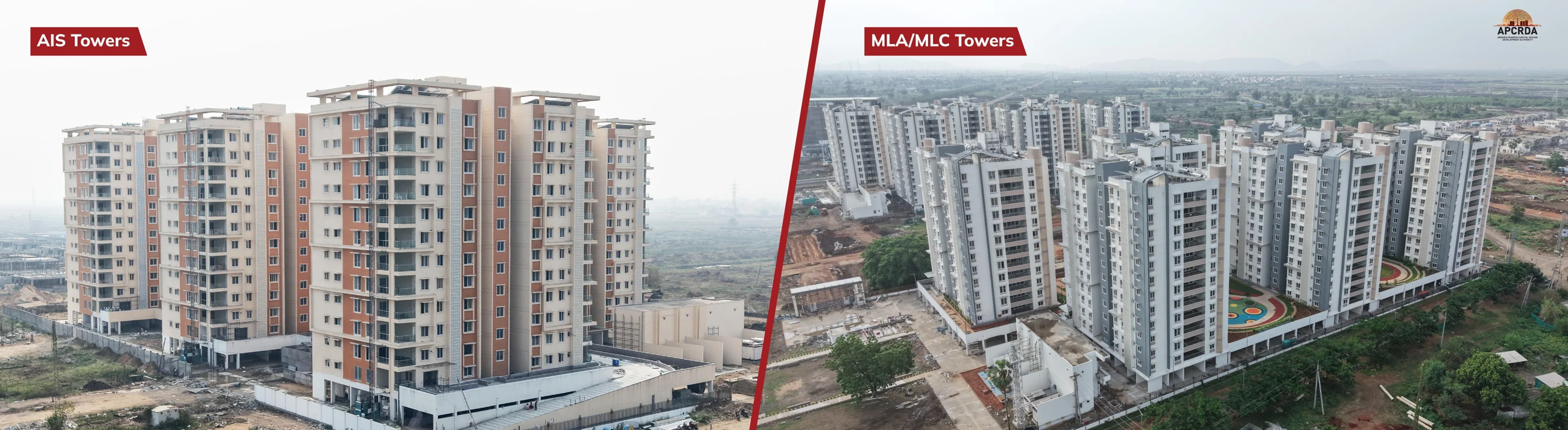 APCRDA photographs of residential towers for public representatives and officers